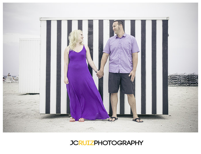 south beach engagement shoot