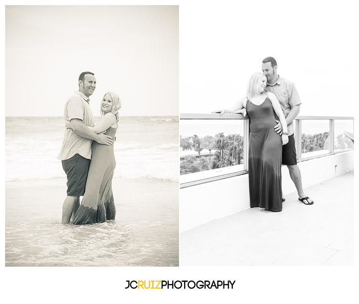 south beach engagement shoot