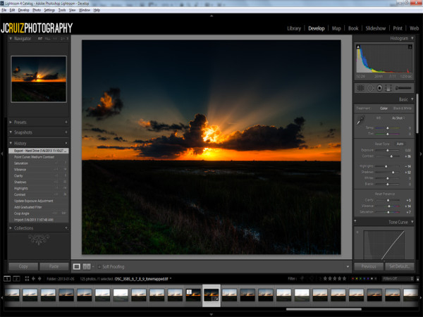 Adobe Lightroom Screenshot - JC Ruiz Photography