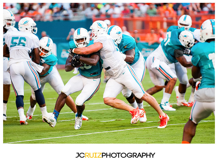 Miami Dolphins Training Camp Scrimmage Sun Life Stadium 2013