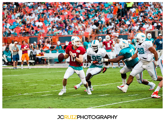 Miami Dolphins Training Camp Scrimmage Sun Life Stadium 2013