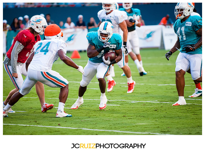 Miami Dolphins Training Camp Scrimmage Sun Life Stadium 2013