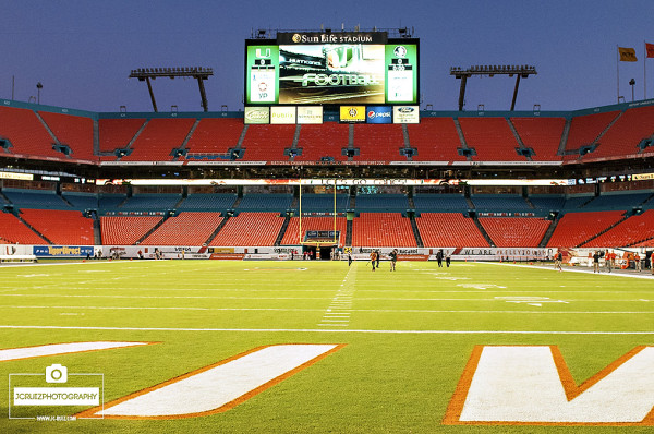 Sun Life Stadium prior to the Miami Hurricanes vs. FSU game