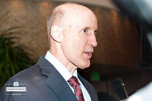 Dolphins coach Joe Philbin speaks with the media