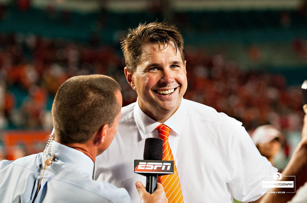 Al Golden talks to ESPN after beating Nebraska in OT