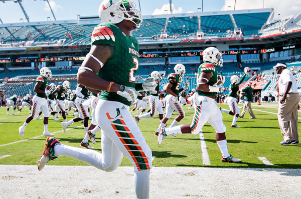 Miami Hurricanes Warm up