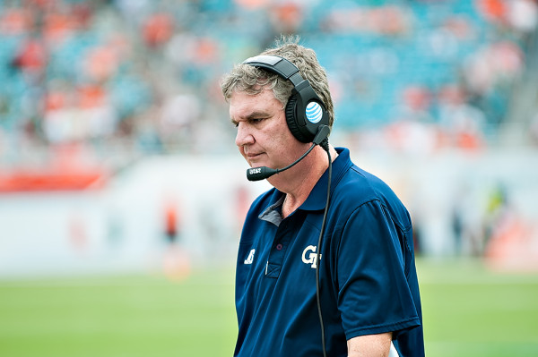 Georgia Tech head coach, Paul Johnson