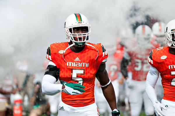 Jermaine Grace emerges from the smoke