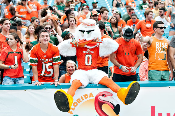 Sebastian hangs with the student section