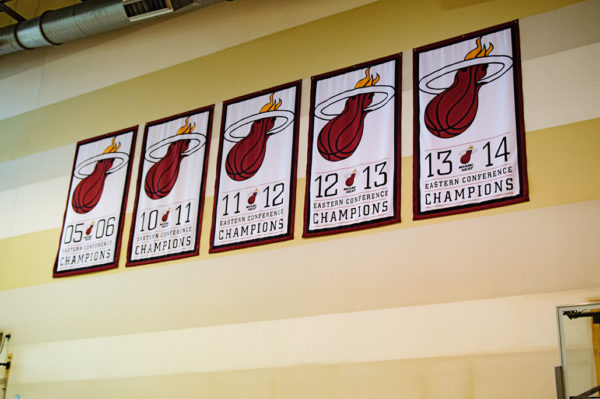 Miami Heat Eastern Conference Championship banners