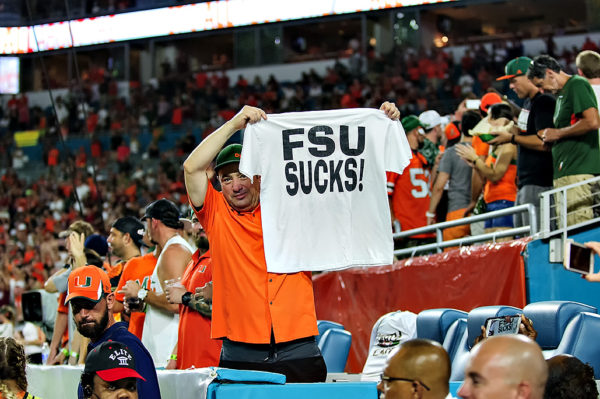 A Miami fans lets people know what he thinks about FSU