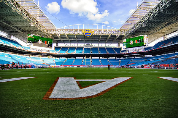 Hard Rock Stadium before the Miami vs. FSU game