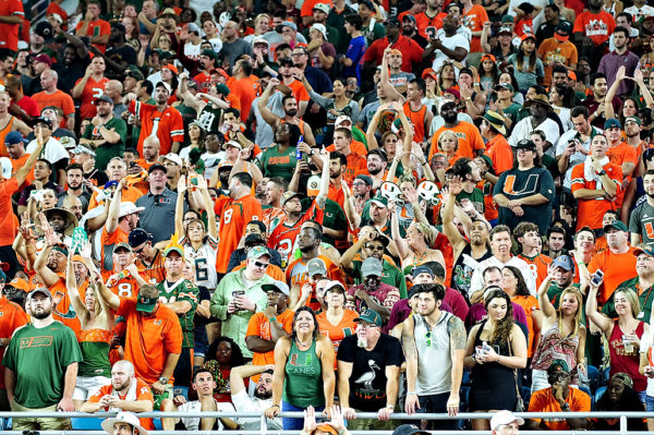 Miami Hurricanes fans