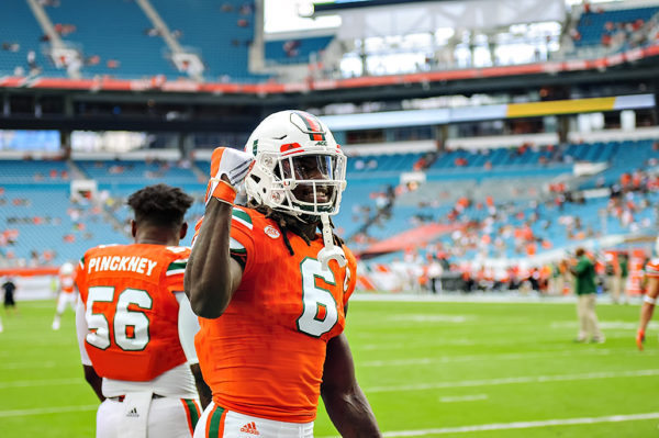 Jamal Carter pumps his fist for the fans