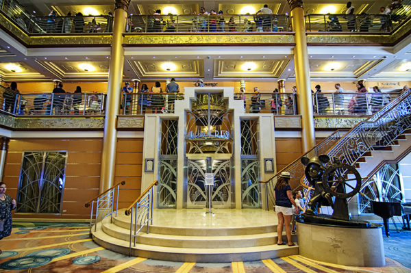 Main lobby aboard the Disney Magic