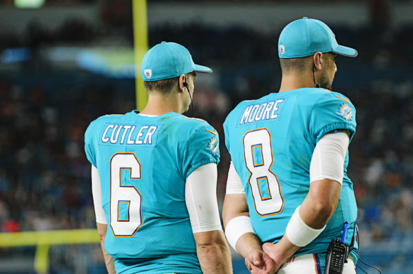 Dolphins QBs, Jay Cutler and Matt Moore