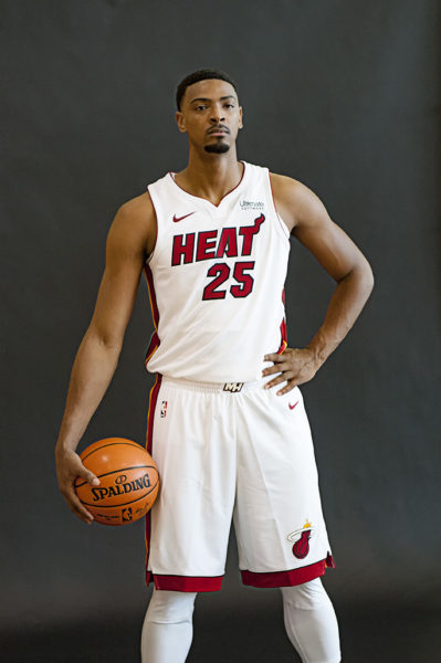 Miami Heat power forward Jordan Mickey