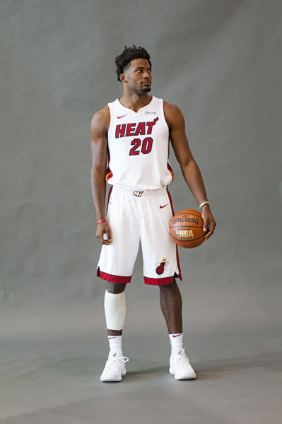 Justise Winslow poses during Miami Heat Media Day