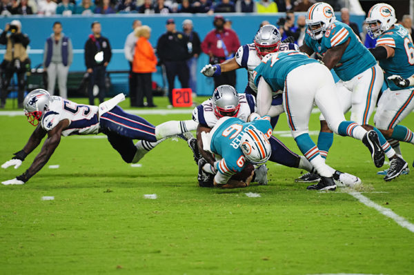 Jay Cutler is sacked by Adam Butler (70)
