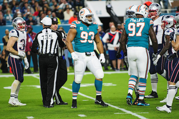 Ndamukong Suh (93) is pumped after a defensive stop