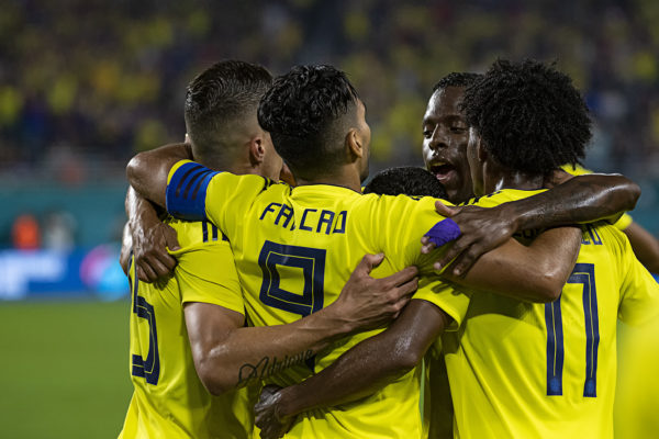 Colombia National Team celebrates Falcao's goal