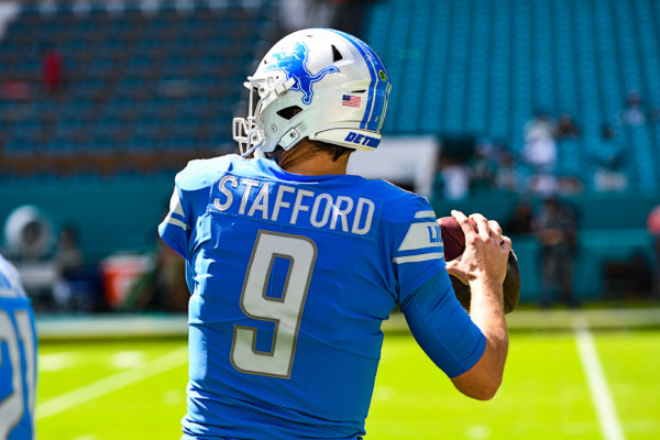 Detroit Lions quarterback Matthew Stafford (9)