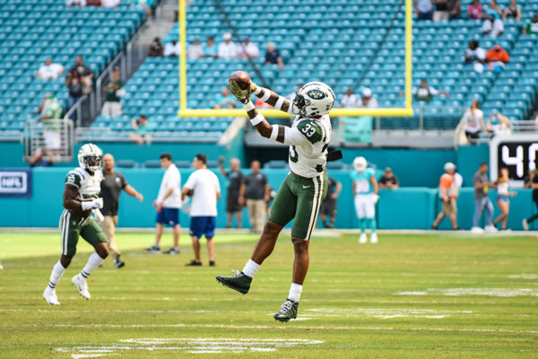 New York Jets strong safety Jamal Adams (33) in drills