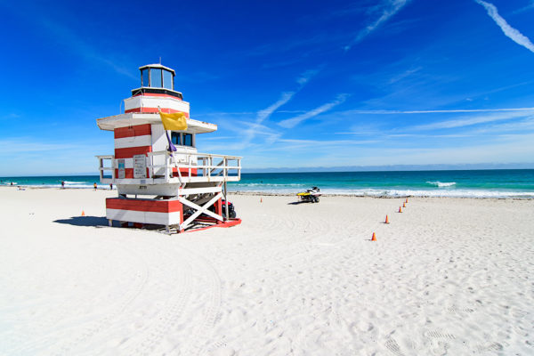 Miami Beach jetty lifeguard station