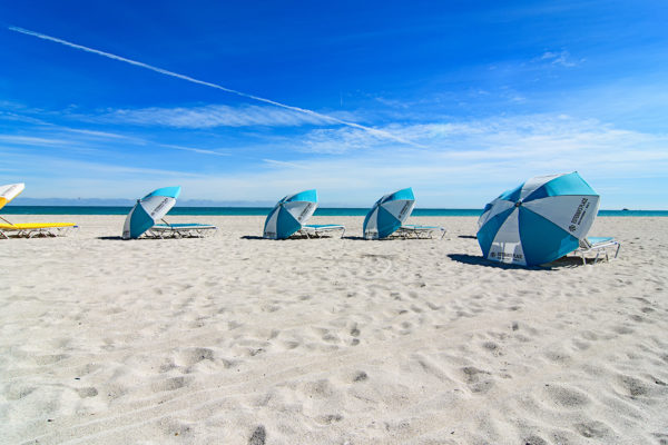South Beach beach umbrellas
