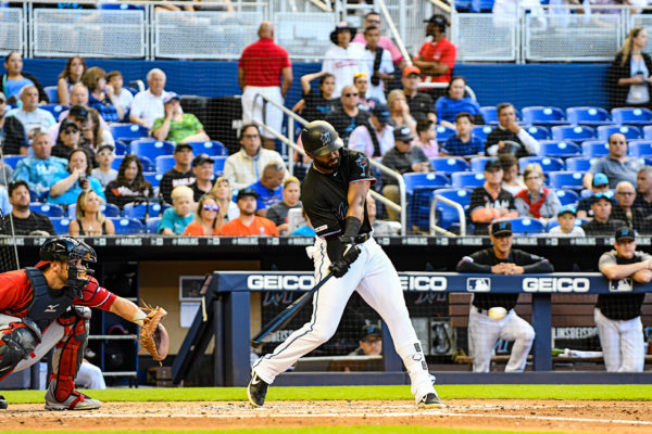 Miami Marlins right fielder Isaac Galloway #79