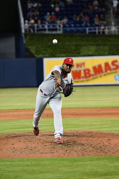 Philadelphia Phillies relief pitcher Juan Nicasio (12)