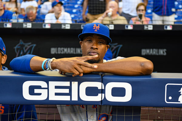 New York Mets center fielder Keon Broxton #23