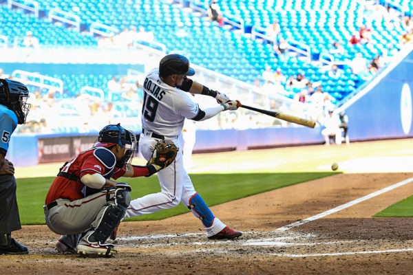 Miami Marlins shortstop Miguel Rojas #19