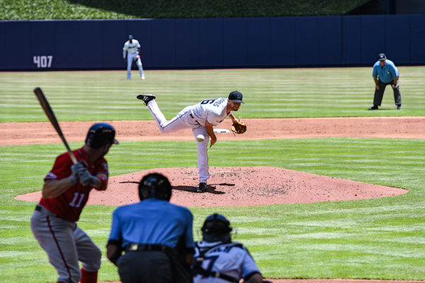 Miami Marlins starting pitcher Trevor Richards #36