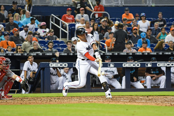 Miami Marlins third baseman Martin Prado (14)