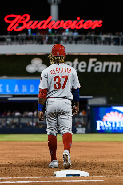 Philadelphia Phillies center fielder Odubel Herrera (37)