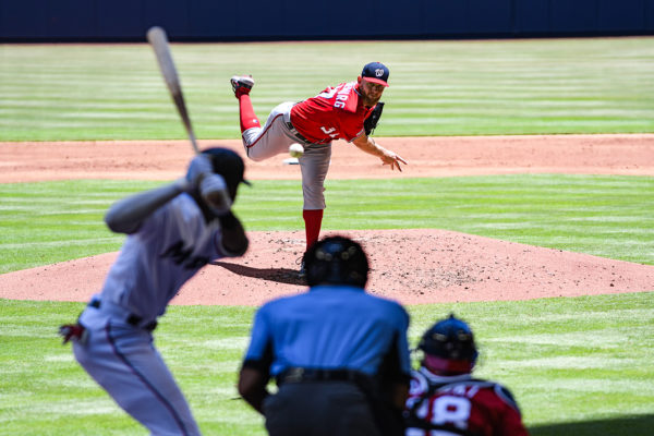 Washington Nationals starting pitcher Stephen Strasburg #37