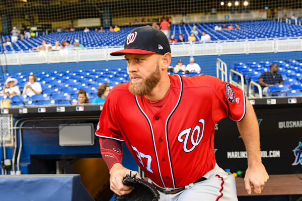 Washington Nationals starting pitcher Stephen Strasburg #37