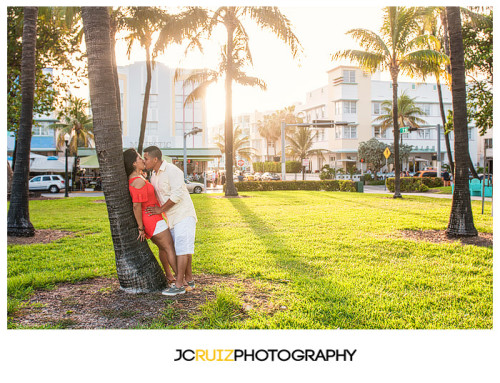 South Beach engagement shoot