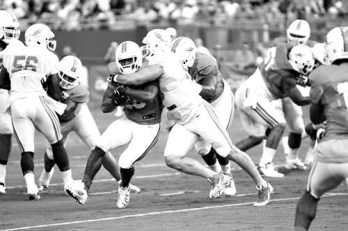 Miami Dolphins Training Camp Scrimmage Sun Life Stadium 2013