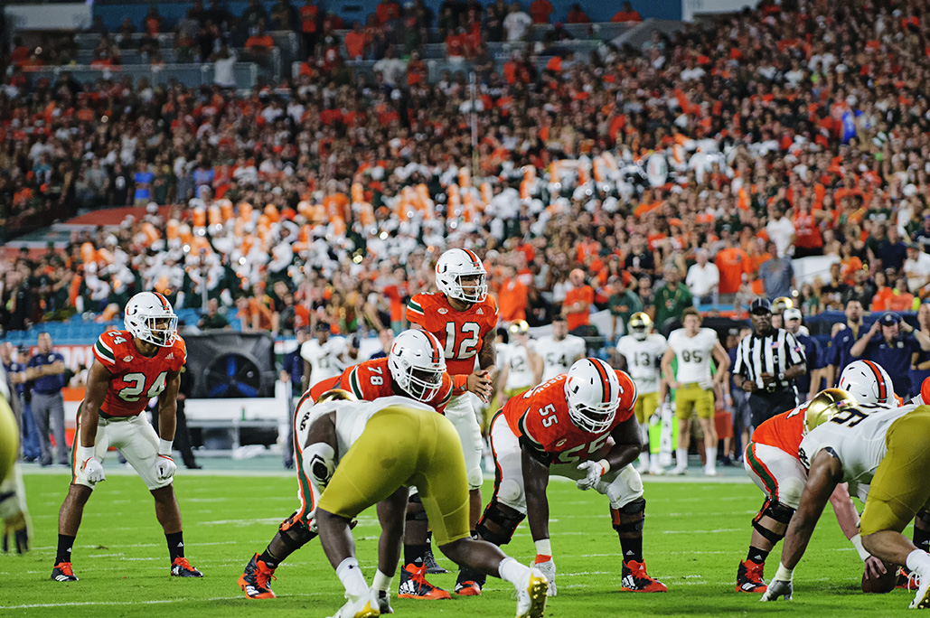 Malik Rosier (12) waits for the snap
