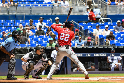 Washington Nationals left fielder Juan Soto #22