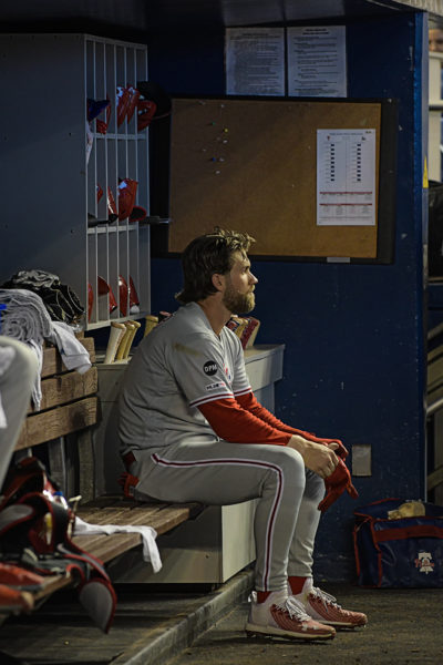 Philadelphia Phillies right fielder Bryce Harper #3 - Philadelphia Phillies vs. Miami Marlins at Marlins Park