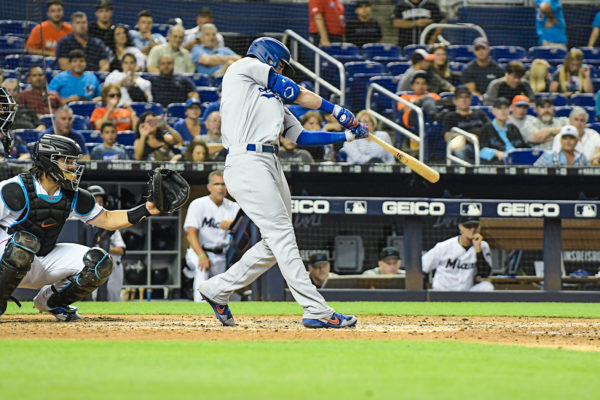 LA Dodgers Cody Bellinger (35) hits a homerun