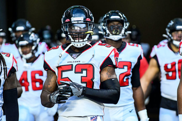 Jermaine Grace waits in the tunnel to kick off the 2019 NFL preseason