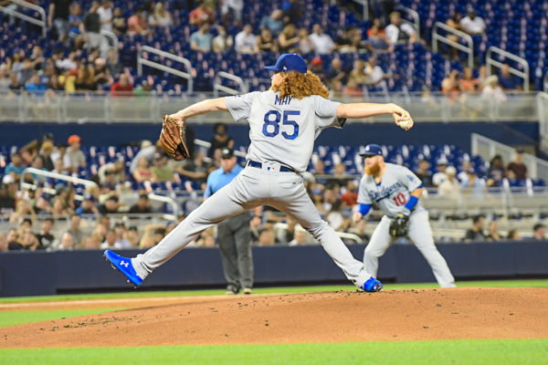 LA Dodgers starting pitcher Dustin May