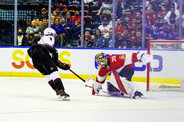 Arizona Coyotes right wing Clayton Keller