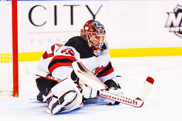 New Jersey Devils goaltender Jonathan Bernier