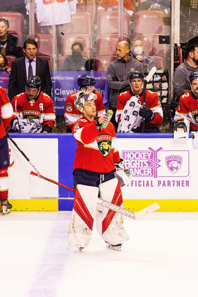 Florida Panthers goaltender Spencer Knight