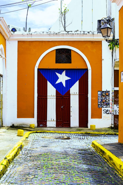 puerto rican flag mural